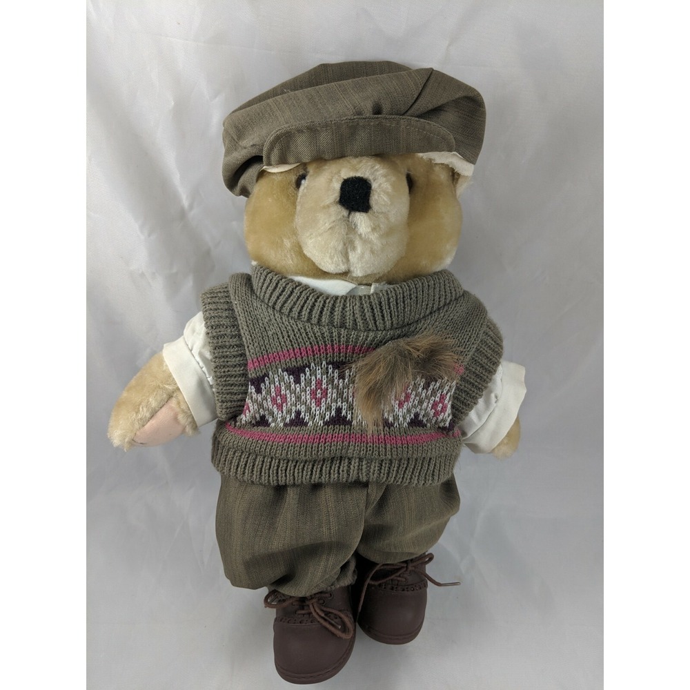 Tender Heart Treasures Bear Plush Male 1992 12 Inch Stuffed Animal toy